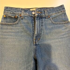 Madewell 90s straight crop regular length.